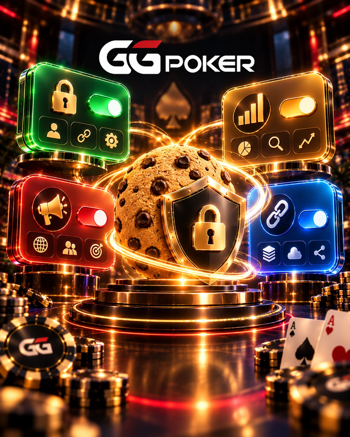 GGPoker sa Pilipinas - patakaran sa cookies na may privacy controls, security shield, cookie protection at mga setting ng pahintulot.